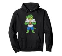 Alligator Football Player Grille de Sport Sweat à Capuche