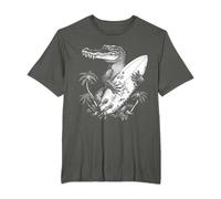 Alligator Gator Crocodile Surf Surf Reptile Lover Funny T-Shirt