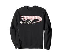 Alligator Gator Girl, Reptile Floral, Ambiance des Marais du sud Sweatshirt