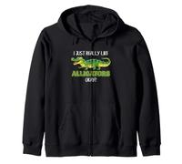 Alligator Lover Funny Reptile Swamp Wildlife Humour Dire Sweat à Capuche