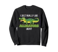Alligator Lover Funny Reptile Swamp Wildlife Humour Dire Sweatshirt