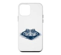 Alligator Minimal Eyes Over Water Reptile Lover Alligator Coque pour iPhone 12 Mini