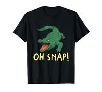 Alligator Oh Snap Funny Reptile Swamp Wildlife Humour Dire T-Shirt