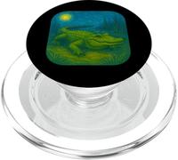 Alligator Reptile Swamp Louisiane - Animal Zoo Zoologist PopSockets PopGrip pour MagSafe