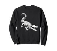 Alligator Sauvage Ouverture De Mâchoire Reptile Marais Sweatshirt