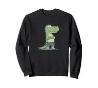 Alligator Souriant Amusant en Short de Bain pour garçons et Filles Sweatshirt