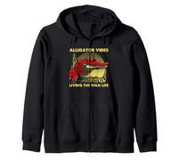 Alligator Vibes Wild Life Reptile Swamp Adventure Style Sweat à Capuche