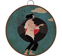 Allijune Impression sur toile « Lose Your Mind Find Your Soul » - Poster de tête de disque DJ - Peintures murales inspirantes vintage - Panneau en métal - 15,2 x 15,2 cm