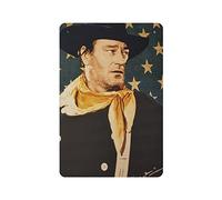 Allijune Lire le titre complet John Wayne America Panneau en étain imprimé Gun Rights 2nd Amendment NRA USA Freedom Old Western Cowboy Juillet 4th Patriot, style rétro, bar, garage, plaque en étain 8