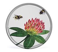 Allijune Plaque murale ronde faite à la main en étain pour enseignant des abeilles - Décoration murale pour maman, papa, amis - 30,5 x 30,5 cm
