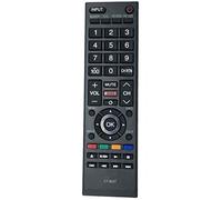 Allimity Ct-8037 Remplacé télécommande Fit pour Toshiba TV 40l3400 40l3400u 50l3400 50l3400u 58l5400 58l5400u 58l5400uc 65l5400 65l5400u 65l5400uc