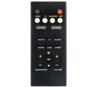 Allimity Télécommande de rechange VCQ9140 pour barre de son Yamaha YAS-CU209 NS-WSW44 VCQ9130 VCQ9140 ATS-1090 ATS-2090 YAS-109 YAS-109BL YAS-209 YAS-209BL SR-C20A ATS-109BL 080 Yan AS-1080 VAF7640