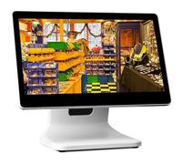 AllinOne Système de point de vente à écran tactile 15,6" pour petites entreprises Caisse enregistreuse intelligente pour vente au détail, restaurant, café, club, solution d'écran tactile parfaite pour