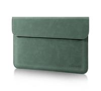 Allinside 13-13,3 Pouces Housse pour Ordinateur Portable pour MacBook Air 13 2010-2020 (A1932 A2179 A2337 M1 A1369 A1466) / MacBook Pro 13 2012-2020 / Pro 13 CD-ROM, Cuir PU, Vert Foncé
