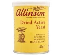 Allinson Dried Active Baking Yeast / Leavener 125g / 5 Oz - Pack of Ten by N/A