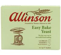 Allinsons Easy Bake Yeast 6 Pouces 7 g (Pack of 12)