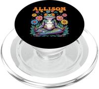 Allison Motif Grenouille fantaisiste pour Fille Nom Allison PopSockets PopGrip pour MagSafe
