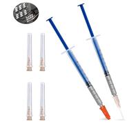 Allisway Colle Conductrice, Vernis Conducteur, Colle Conductrice Electrique, Convient pour Réparer les Claviers, Circuits Imprimés, Fils Chauffants des Vitres de Voiture, 0,4 ml, 2 Pièces