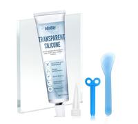 AllisWay Colle Silicone, Joint Silicone Transparent, Colle Extra Forte Tout Support, silicone Transparent, Geeignet zum Verkleben von Kunststoff, Glas, Acryl, Silikon und anderen Materialien, 100G