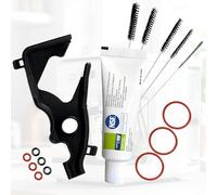 AllisWay Graisse Alimentaire Machine a Cafe, Graisse Silicone, Kit D'entretien pour Machine à Café Automatique, Graisse Silicone 10g + Brosse de Nettoyage + Joint Torique