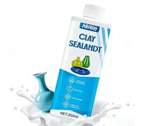 Allisway Impermeabilisant pour Argile, Scellant Céramique, Vernis Argile Autodurcissante, Scelle les Pores de L'argile de la Céramique et du Plâtre pour Empêcher L'humidité de S'infiltrer, 250 ml