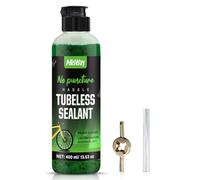 AllisWay Liquide Préventif Tubeless, Préventif Tubeless VTT, Liquide Anti Crevaison Velo pour VTT et Vélos de Route, Prévention et Réparation, Résistance à Basse Température -20°C, Vert, 400 ML