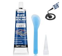AllisWay Pate a Joint Moteur Haute Temperature, 100 ML Pate a Joint Carter, Stop Fuite Huile Moteur, Stop Fuite Liquide Refroidissement, Convient Aux Voitures Et Motos, Bonne Étanchéité, Noir