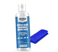 Allisway Pate a Polir pour Acrylique, Efface Rayure Plastique, Polish Plastique, Polish Phare Voiture, Élimine les Micro-Rayures Sur la Surface Acrylique et Améliore la Brillance, 150 ml