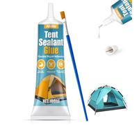 AllisWay Seam Grip, Colle pour Toile de Tente, avec Pinceau, Transparent | Sortie Adhésive à Petit trou, Adaptée aux Tentes, Auvents, Sacs à dos et Produits Étanches, Flexible et Durable, 100 ml