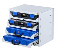 Allit 455805 Boîtier pour système de tiroirs EuroPlus Depot M (l x H x P) 380 x 465 x 505 mm gris 1 pc(s)