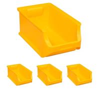 Allit 456214 Bac à bec, Taille 4, 355 x 205 x 150mm, Jaune (Lot de 4)