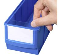 Allit 456596 Etiquettes de marquage pour bacs de rangement ProfiPlus ShelfBox Label S blanc, transpa