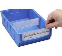 Allit 456597 Etiquettes de marquage pour bacs de rangement ProfiPlus ShelfBox Label B blanc, transparent 20 pc(s)