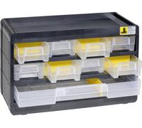 Allit 458080 Casier de rangement VarioPlus Basic 15 (L x l x H) 300 x 300 x 190 mm noir, jaune 1 pc(s)