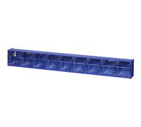 Allit 464450 Casier à tiroirs basculants VarioPlus ProFlip 9 (l x H x P) 600 x 77 x 65 mm bleu transparent 1 pc(s)