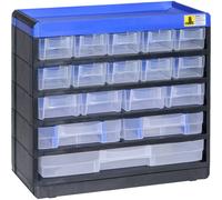 Allit 464610 Réservoir pour petites pièces (l x H x P) 300 x 285 x 135 mm noir,