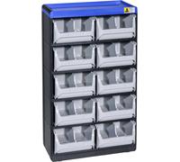 Allit 464630 Réservoir pour petites pièces VarioPlus Pro 53/20 (l x H x P) 300 x 525 x 165 mm noir, gris, bleu 1 pc(s)