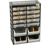 Allit Casier à vis bricolage VarioPlus Basic 34 – 20 tiroirs