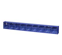 Allit 464450 Casier à tiroirs basculants VarioPlus ProFlip 9 (l x H x P) 600 x 77 x 65 mm bleu, transparent 1 pc(s)