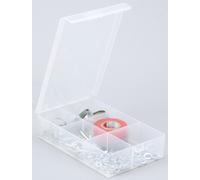 Allit Boîte d'assortiment EuroPlus Basic Transparent Polypropylène 6 compartiments Taille 12/6