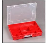 Allit EuroPlus Basic 457230 Boîte de rangement avec 12 compartiments Rouge