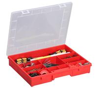 Allit EuroPlus Basic 457230 Boîte de rangement avec 12 compartiments Rouge
