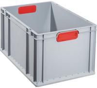 ALLIT Conteneur de transport gerbables L600xl400xH320 mm gris PP poignée ferm...