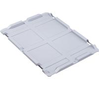 allit Couvercle à charnières ProfiPlus EuroBox Lid S 400 avec 2 charnières gris