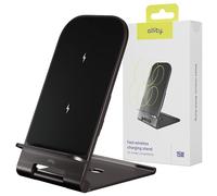 Allity Chargeur Induction 15W Rapide sans Fil 2 en 1 - Support Téléphone Pliable Aluminium, Stand de Recharge Qi Universel Compatible Magsafe iPhone - Station de Chargement Rapide USB-C