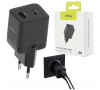 Allity Chargeur Secteur USB-C + USB-A 30W GaN - Charge Rapide Power Delivery & Quick Charge, Adaptateur Compact Universel pour Smartphone, iPhone, Samsung, Huawei, Tablette, Powerbank