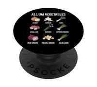Allium Tableau des légumes Botanique Biologie des Plantes Sciences PopSockets PopGrip Adhésif