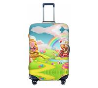 Alliya Candy Land Housse de protection élastique pour valise de 45,7 à 81,3 cm, Noir , M