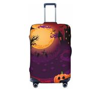 Alliya Happy Halloween Housse de protection élastique pour valise de 45,7 à 81,3 cm, Noir , L