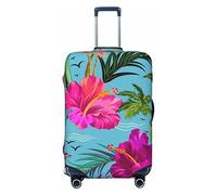 Alliya Hello Hawaii Housse de protection élastique pour valise de 45,7 à 81,3 cm, Noir , L